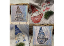 22. Dezember: Stickserie - Kaffee Gnome